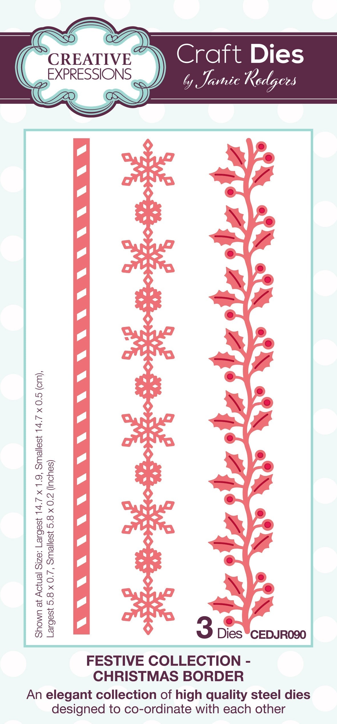 Creative Expressions Matrices de découpe Jamie Noël (bordure)