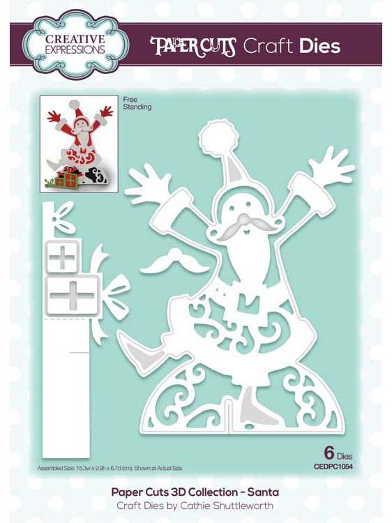 Collection de découpes 3D en papier - Père Noël