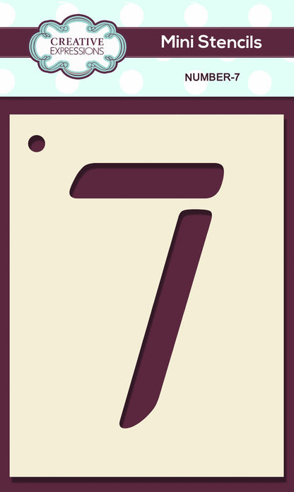 Mini numéros de pochoir