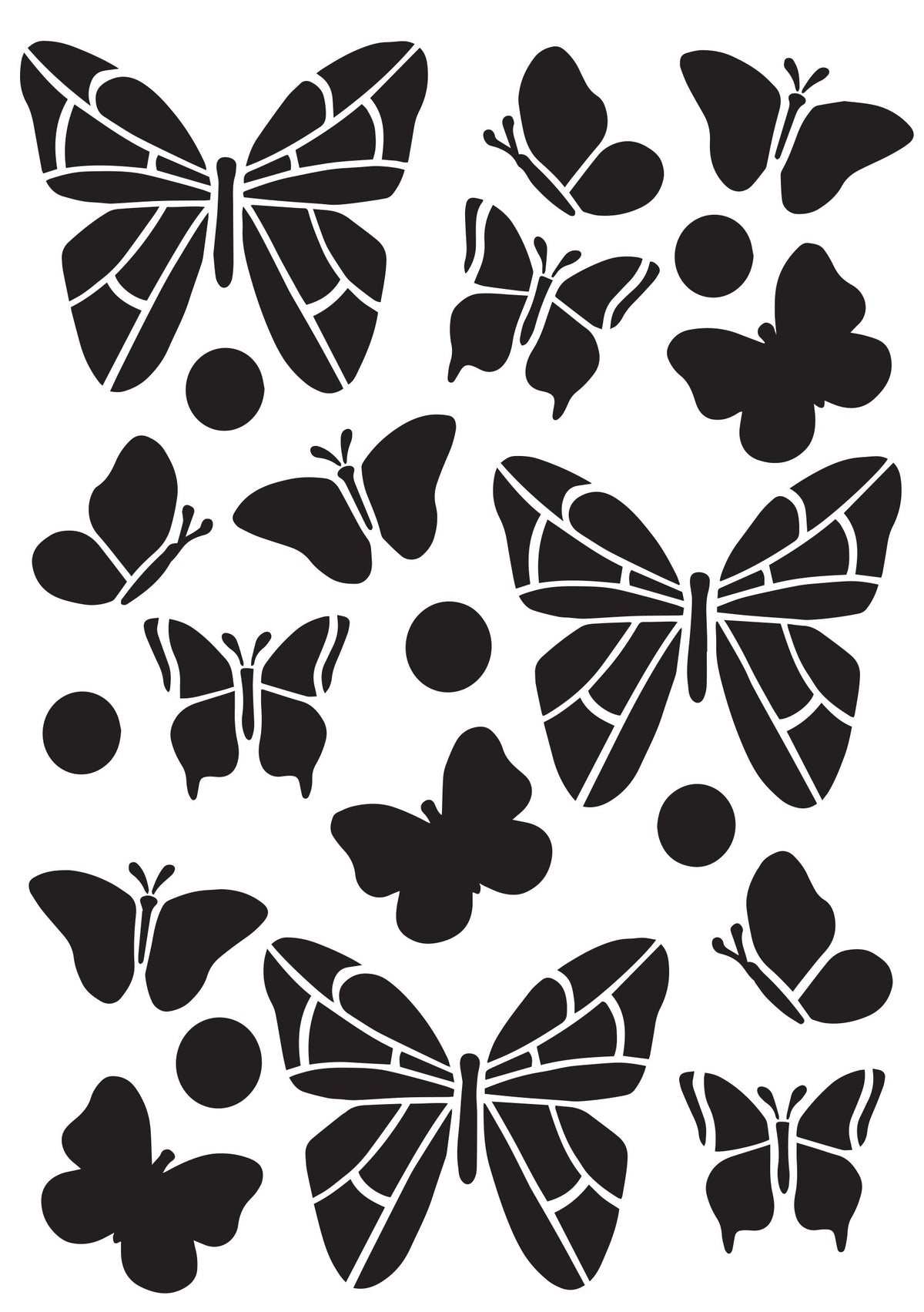 Creative Expressions Helen Colebrook Pochoir Papillons Fantaisie 20,3 x 15,2 cm