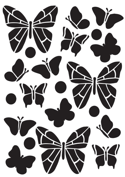 Creative Expressions Helen Colebrook Pochoir Papillons Fantaisie 20,3 x 15,2 cm