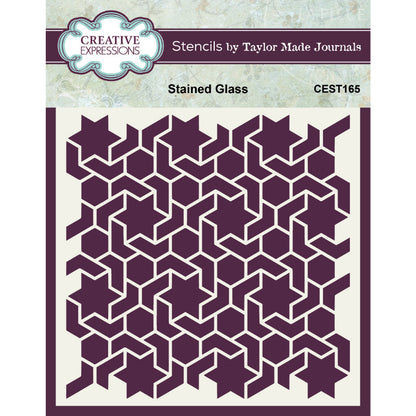 Creative Expressions Taylor Made Journals Pochoir Vitrail 6 po x 6 po