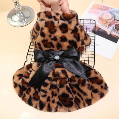 Manteau pour chien Miss Daisy Leopard – Vêtement d'extérieur de luxe pour chiens