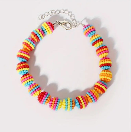 Pride Dog Collar | Beaded Dog Collar