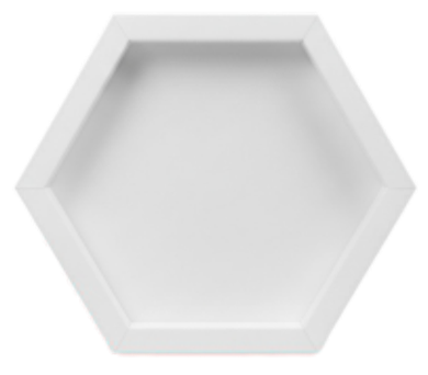 CrafTreat Formes plissées 3D – Cadres blancs – Formes assorties 6 pièces