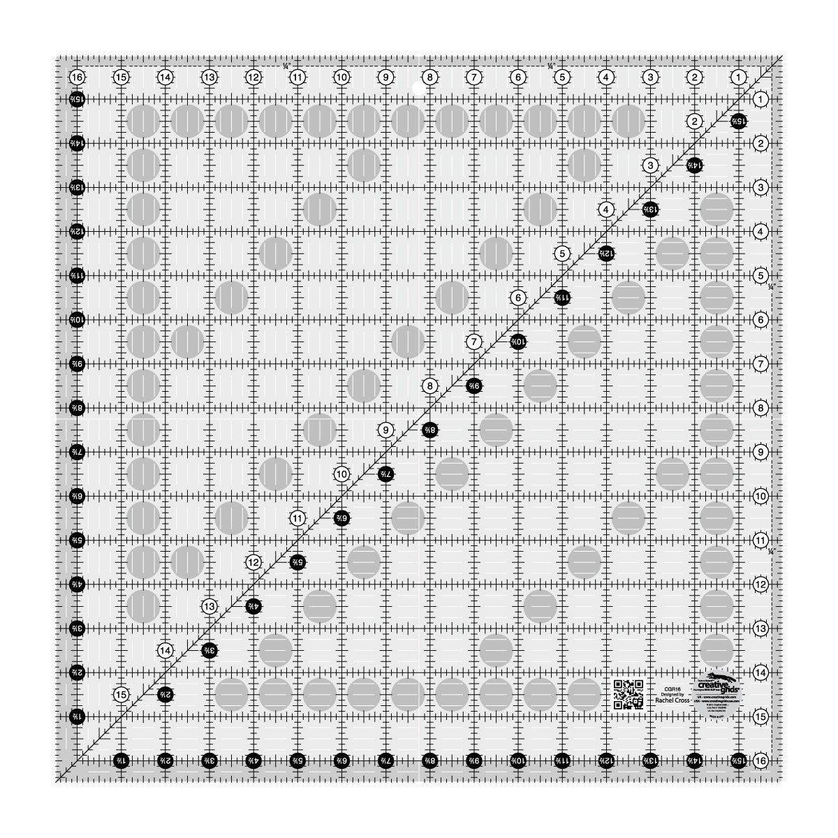 Creative Grids Quilt Ruler 16.5" Square