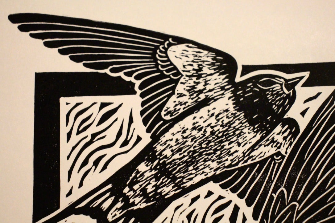'Three Swallows' hand print