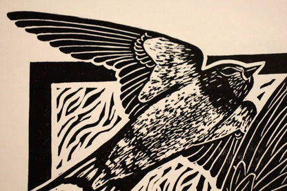 'Three Swallows' hand print