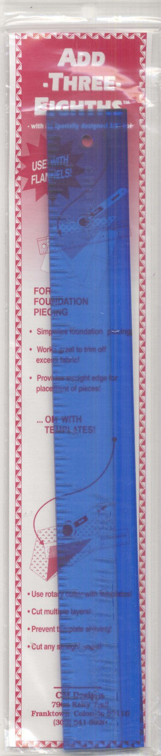 Add Three-Eighths Ruler 3/8" Lip  **SPECIAL ORDER**