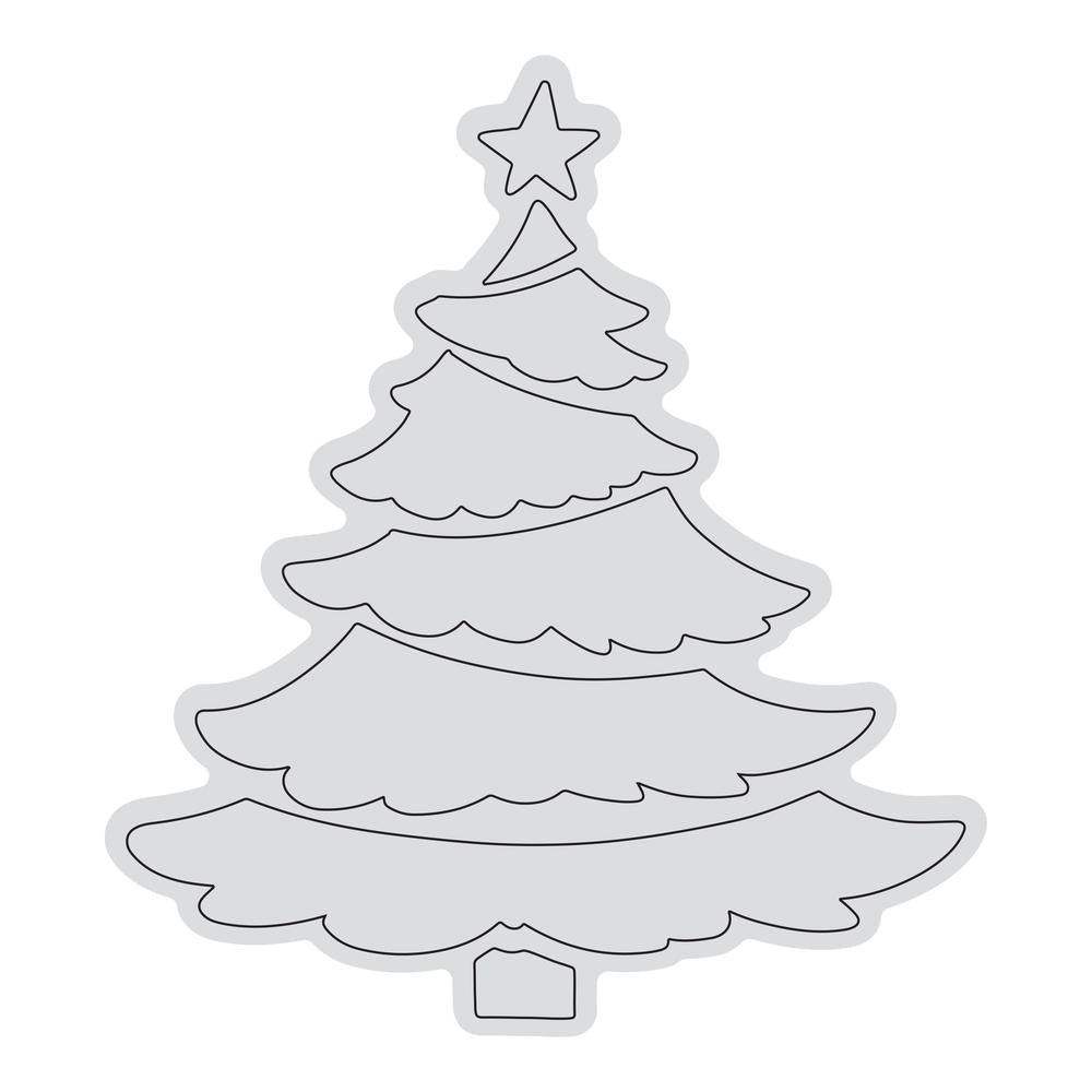 Tampon avec contour d'arbre à niveaux (1 pc)