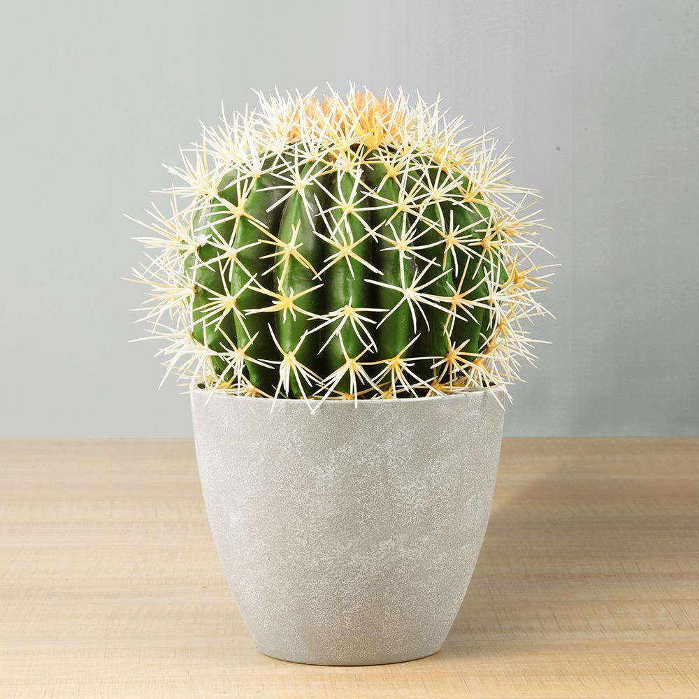 Plante Artificielle Coco Cactus en Pot 28 cm