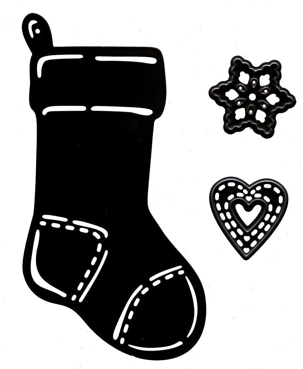 Marianne Design : Matrice Craftables - Chaussette de Noël