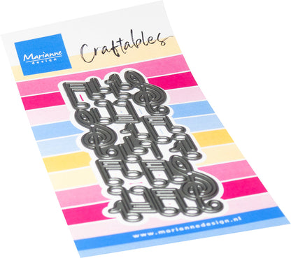 Marianne Design Craftables Matrice de découpe - Matrice de découpe XL - Musique