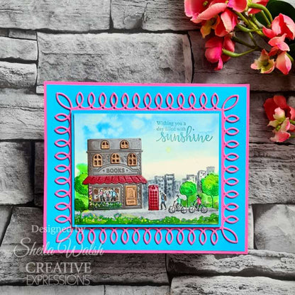 Creative Expressions Sue Wilson Village Scenes Ensemble de tampons 4 po x 6 po