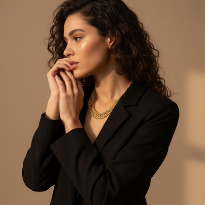 Collier chaîne tressée