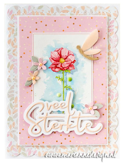 Marianne Design A4 Cutting Sheet - Single Flowers
