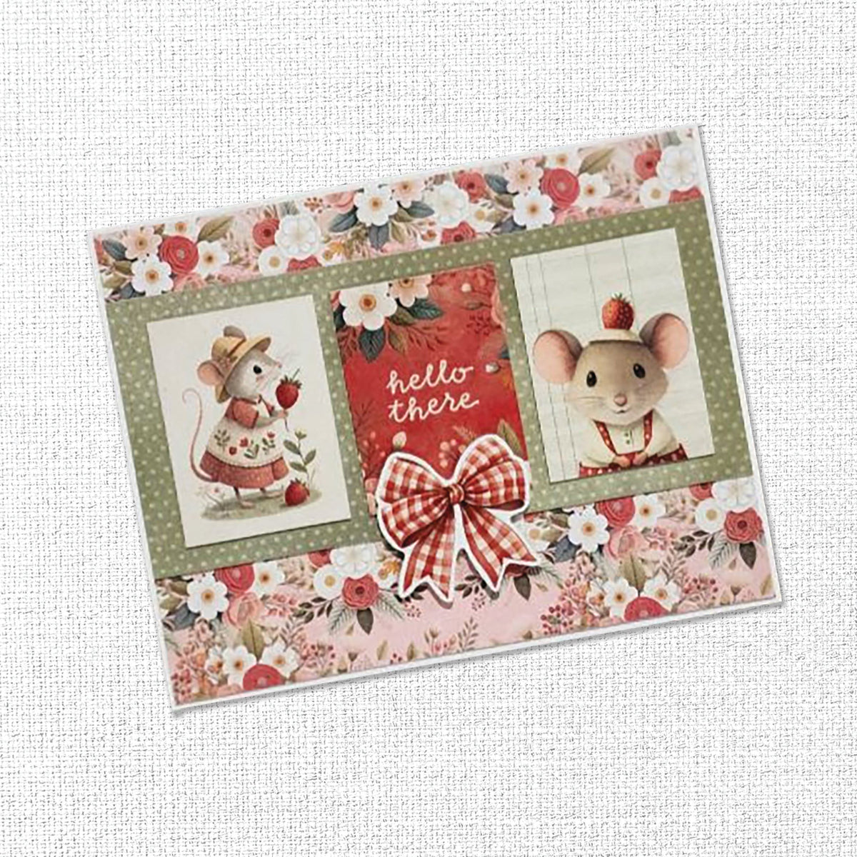 Collection de papiers "Amis Fraises" 6x6 34857