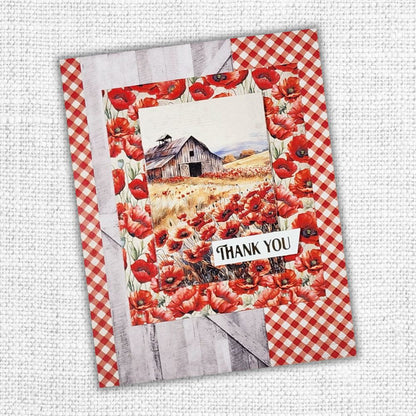 Collection de papiers Pavots de base 30x30 cm 34644