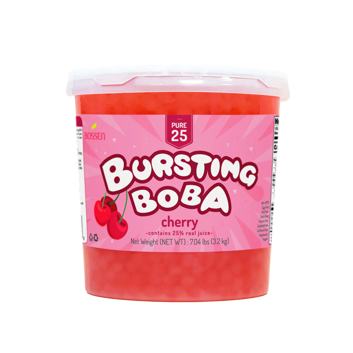 Cherry Bursting Boba Pure25 - Popping Boba - Bossen - Canada - Ships Free Within Canada on Orders Above CAD $199