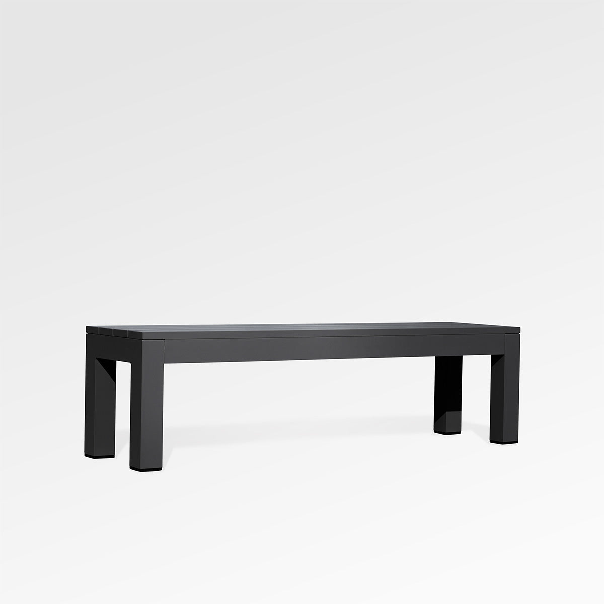 Banc de salle à manger en aluminium Chestnut Lux noir