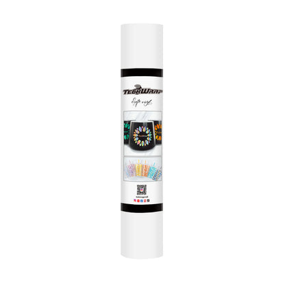 Vinyle adhésif mat TeckWrap - Blanc coco | Idéal pour les projets artistiques, les décalcomanies et plus encore !