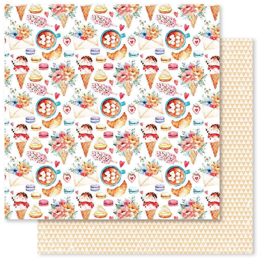 Coffee In Paris Collection de Papiers 12x12 32304