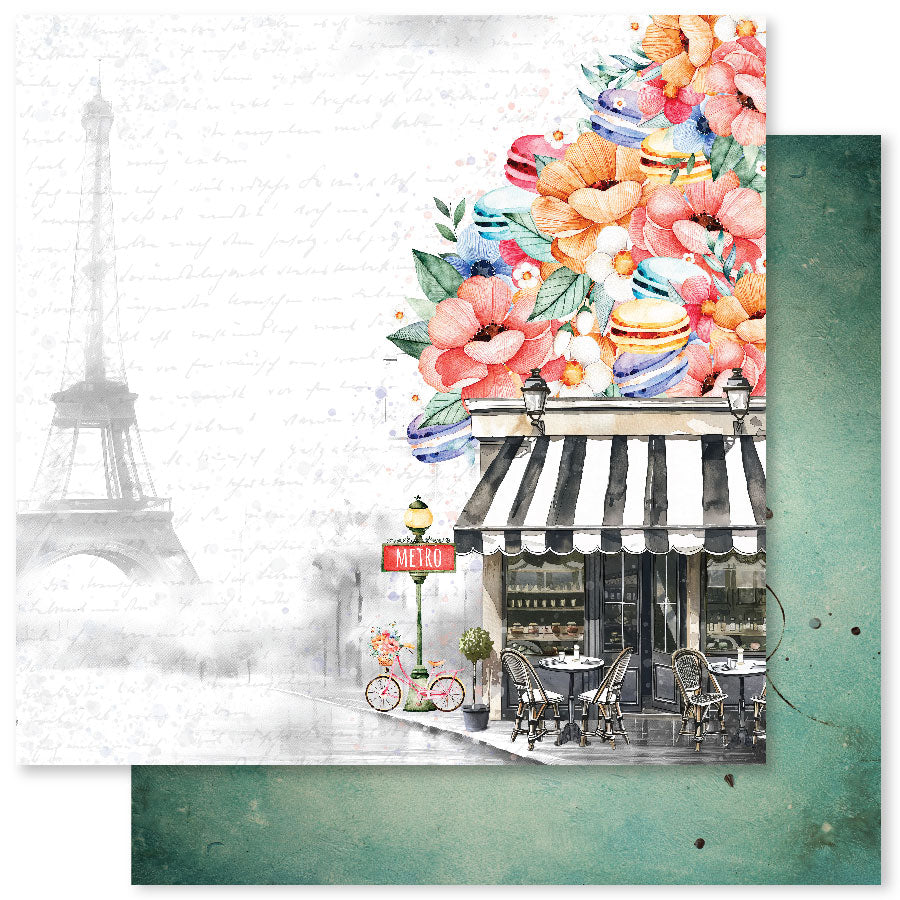 Coffee In Paris Collection de Papiers 12x12 32304