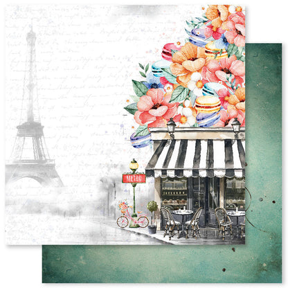 Coffee In Paris Collection de Papiers 12x12 32304