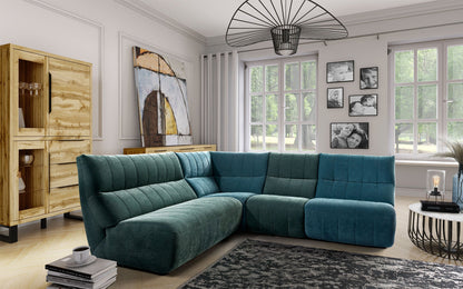 Canapé modulaire Camaro - Bleu/Vert