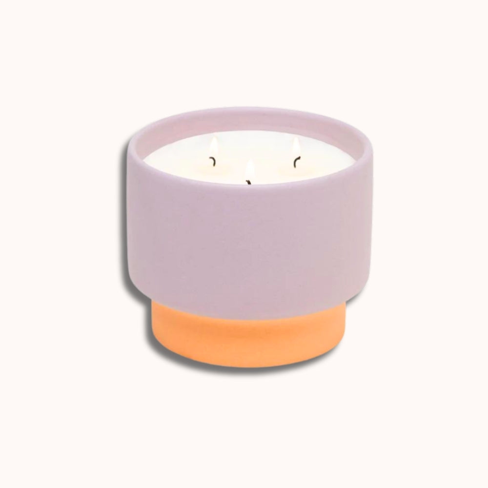 Bougie Color Block 16 oz - Violette + Vanille par Paddywax