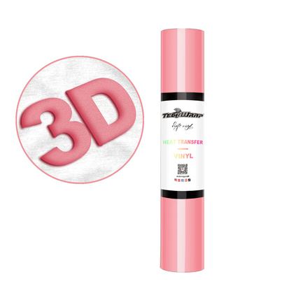 Vinyle de transfert thermique gonflable Teckwrap - Rose Corail | Parfait pour un rendu 3D