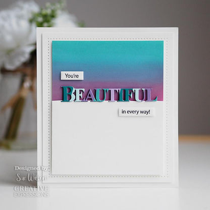 Creative Expressions Sue Wilson Magnifique Ensemble de Dies et de Tampons