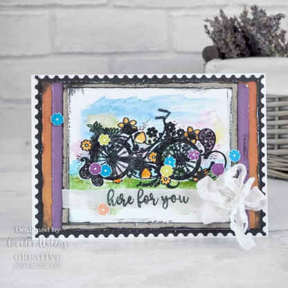 Creative Expressions Designer Boutique I Wheelie Love My Bike Lot de tampons transparents 15,2 x 10,2 cm