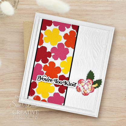Matrices de découpe Sue Wilson Mini Shadowed Sentiments You're Too Kind Creative Expressions
