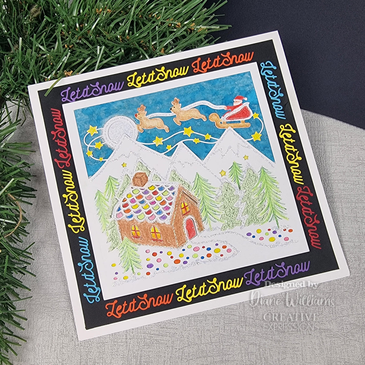 Matrice de découpe Creative Expressions Jamie Rodgers Pierced Christmas Cottage