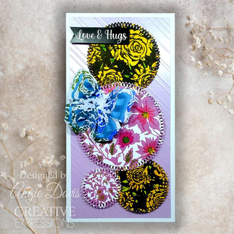 Tampon en caoutchouc prédécoupé Creative Expressions Enamoured Roses 5 1/2 po x 3 3/4 po