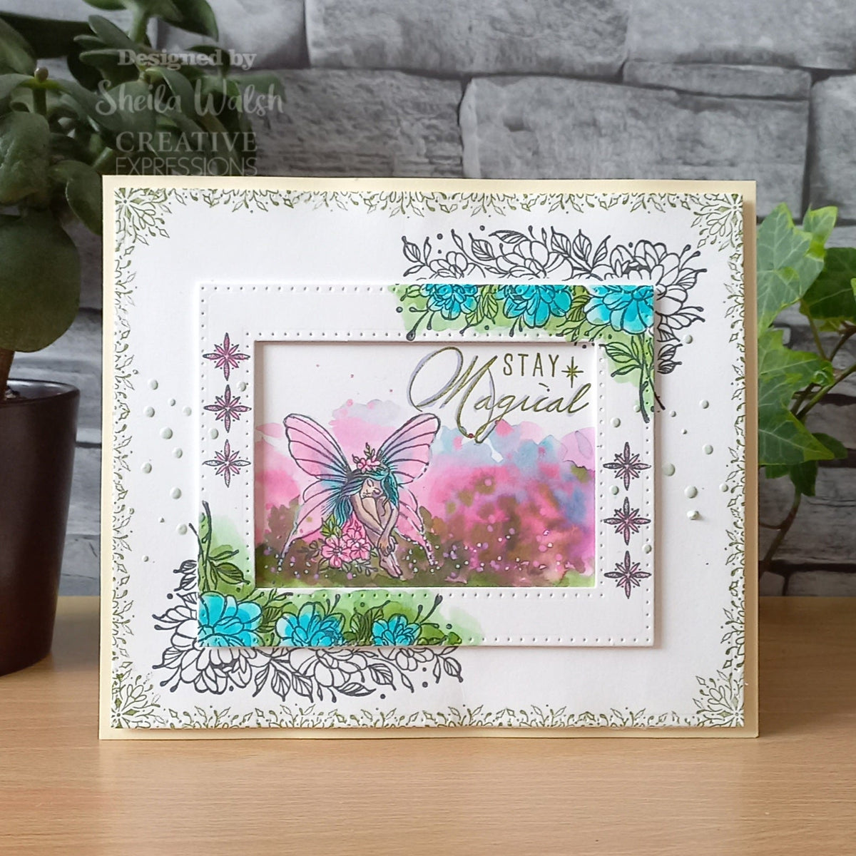 Creative Expressions Designer Boutique Tampons transparents Fairy Blooms 15,2 x 10,2 cm