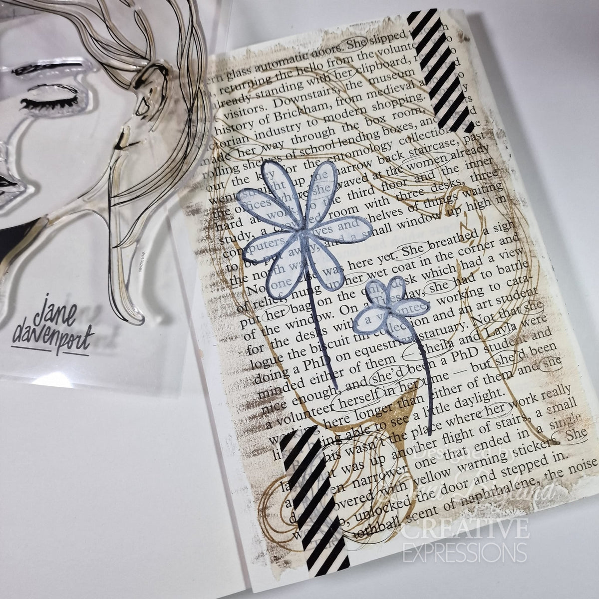 Creative Expressions Jane Davenport Facetime Lot de tampons transparents 6 po x 8 po