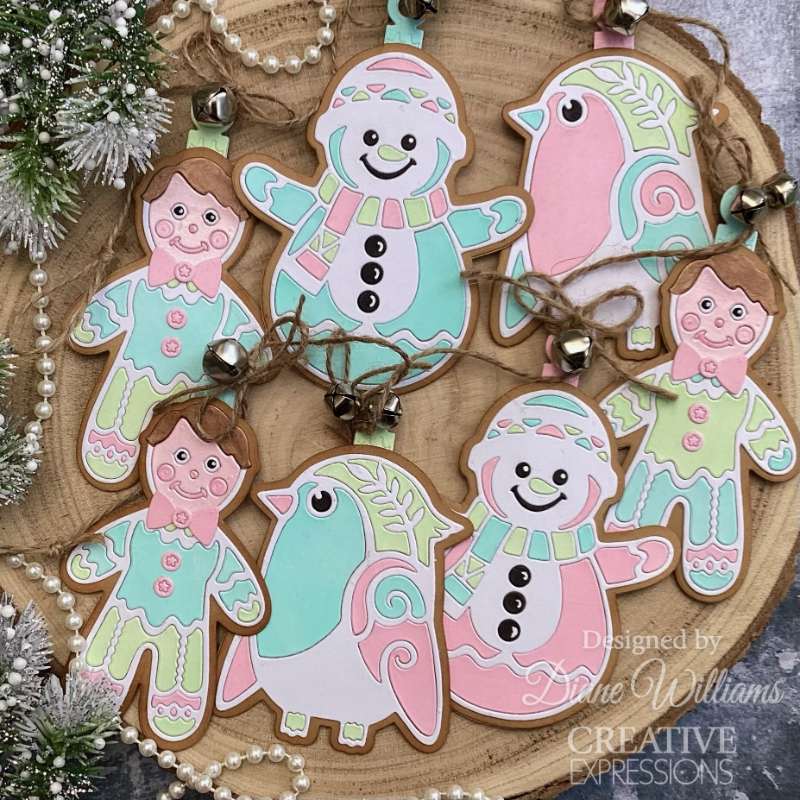 Creative Expressions Matrice de découpe Bonhomme de neige festif Paper Cuts