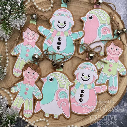 Creative Expressions Matrice de découpe Bonhomme de neige festif Paper Cuts