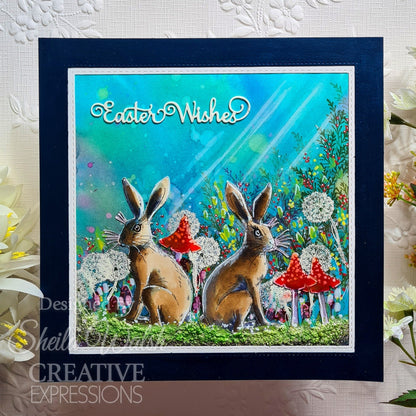 Pink Ink Designs Heavenly Hare, Set de tampons transparents 15,24 x 20,32 cm