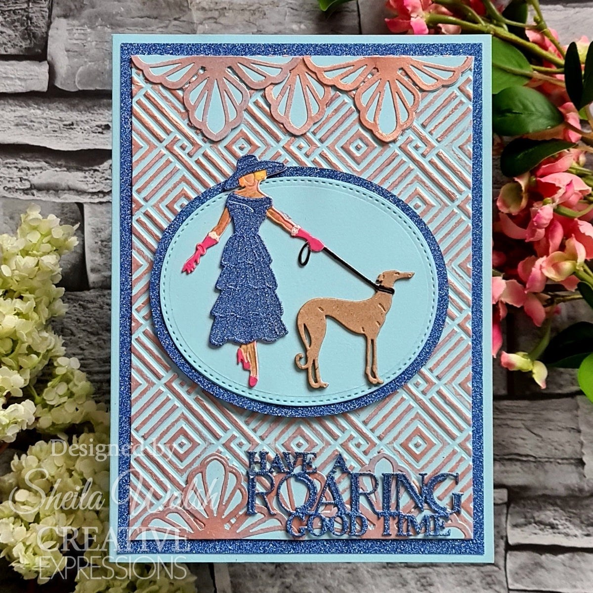 Matrices de découpe Sue Wilson Mini Expressions Art Déco "Have A Roaring Good Time"