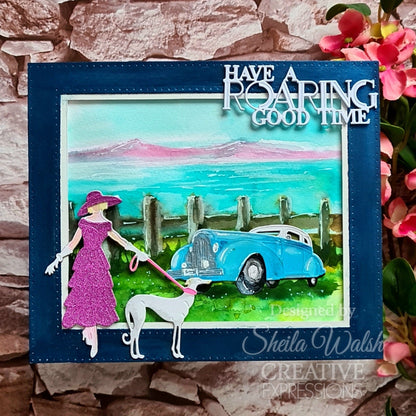 Matrices de découpe Sue Wilson Mini Expressions Art Déco "Have A Roaring Good Time"