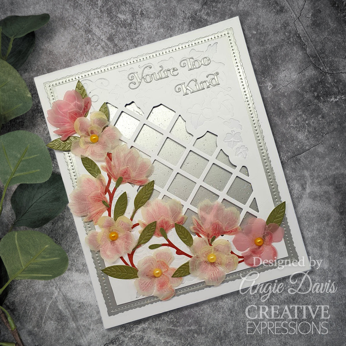 Matrices de découpe Sue Wilson Mini Shadowed Sentiments You're Too Kind Creative Expressions
