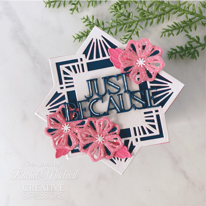 Creative Expressions Sue Wilson Mini Expressions Art Deco Just Because Craft Die