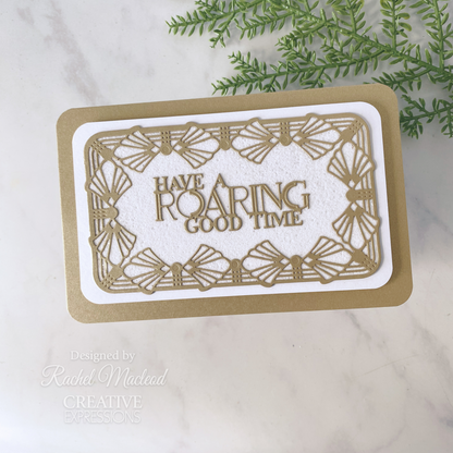 Matrices de découpe Sue Wilson Mini Expressions Art Déco "Have A Roaring Good Time"