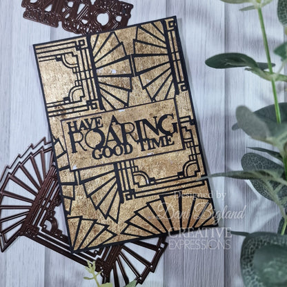 Matrices de découpe Sue Wilson Mini Expressions Art Déco "Have A Roaring Good Time"