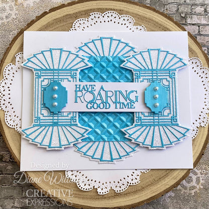 Matrices de découpe Sue Wilson Mini Expressions Art Déco "Have A Roaring Good Time"
