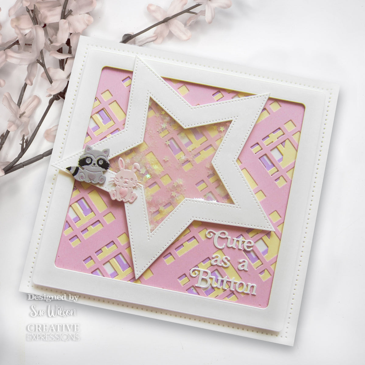 Matrice de découpe Creative Expressions Sue Wilson Background Plaid