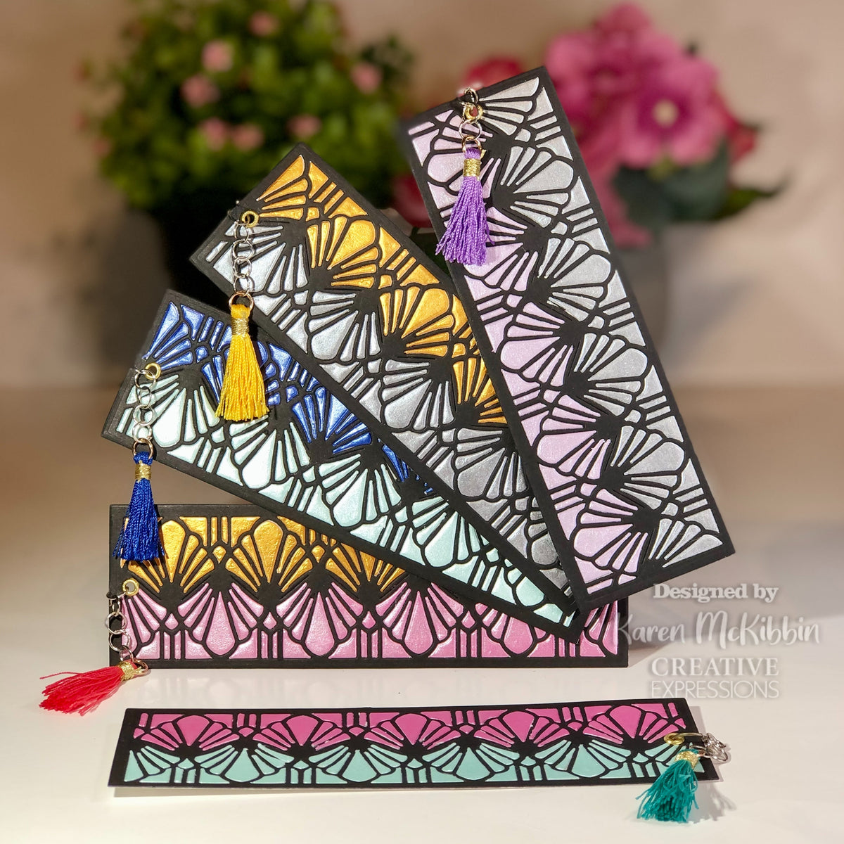 Matrice de découpe Fan Border collection Art déco de Sue Wilson, Creative Expressions